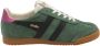 Gola Elan suède sneakers zwart wit roze - Thumbnail 1