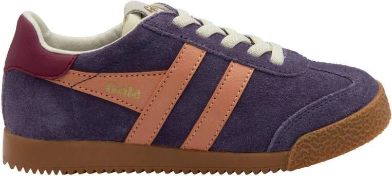 Gola Elan suède sneakers paars zalm