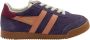 Gola Elan suède sneakers paars zalm - Thumbnail 1