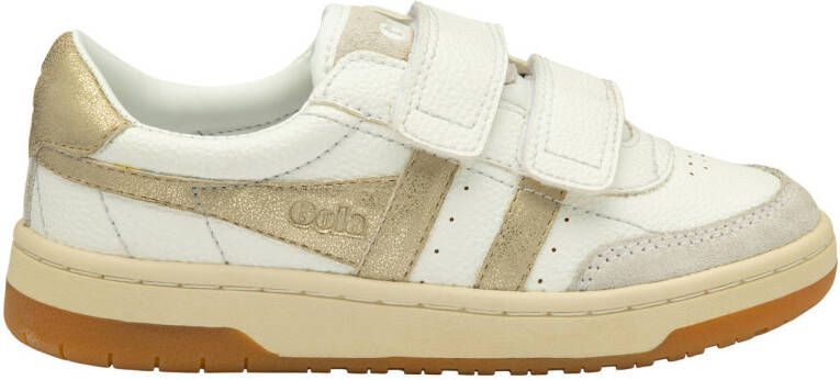 Gola Falcon Mirror leren sneakers wit goud