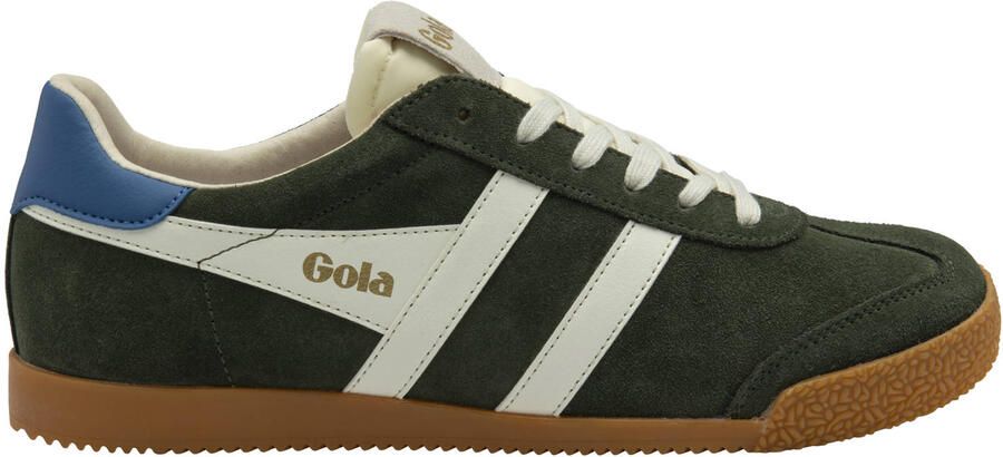 Gola Elan Herensneaker Donker-Khaki-Off-Wit-Saffier