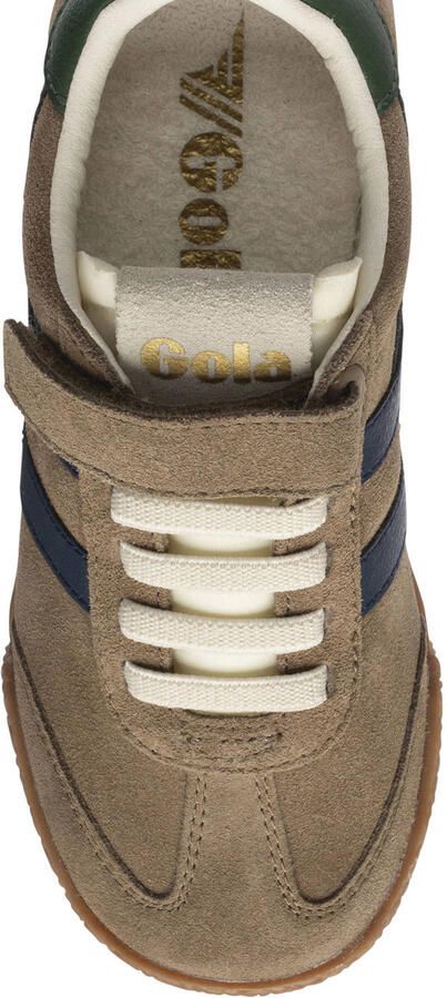 Gola Elan suède sneakers kaki donkerblauw donkergroen - Foto 3