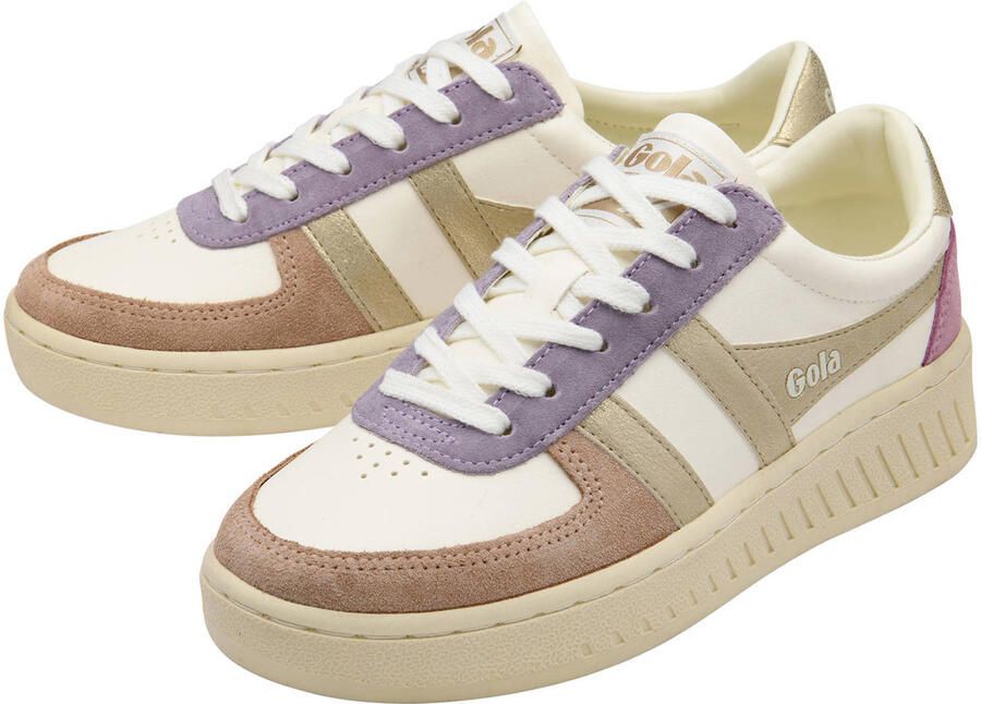 Gola Grandslam Quadrant leren sneakers wit goud - Foto 2