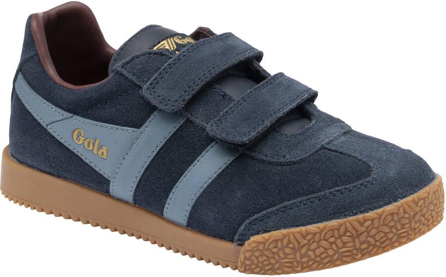 Gola Harrier Strap leren suède sneakers donkerblauw blauw - Foto 2