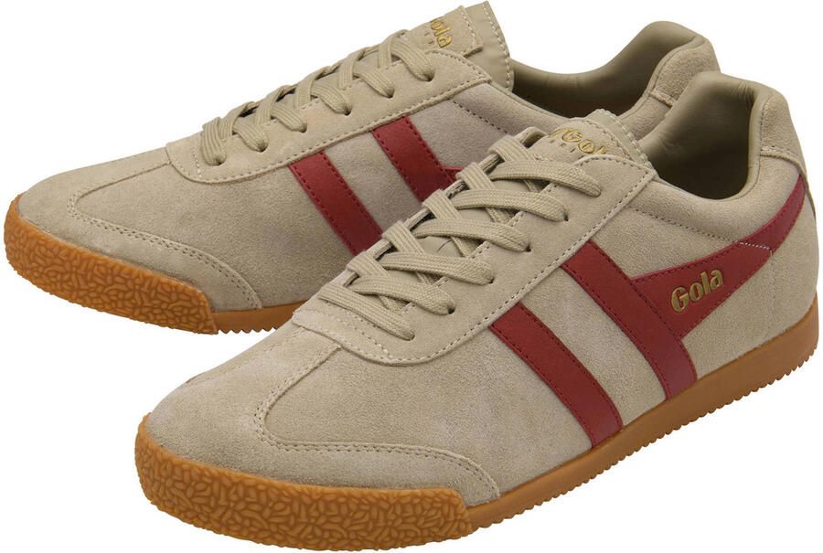Gola Harrier suède sneakers beige rood - Foto 3