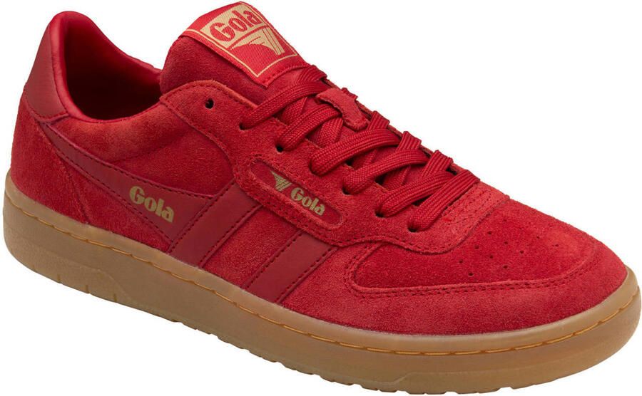 Gola Hawk '86 suède sneakers rood
