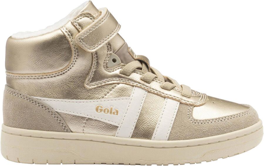 Gola sneakers goud wit