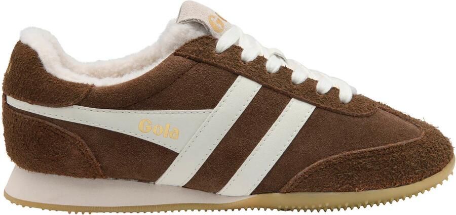 Gola Sprinter Summit leren sneakers donkerbruin wit