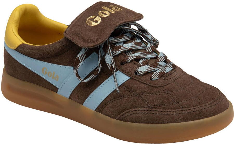Gola Stadia '86 suède sneakers donkerbruin