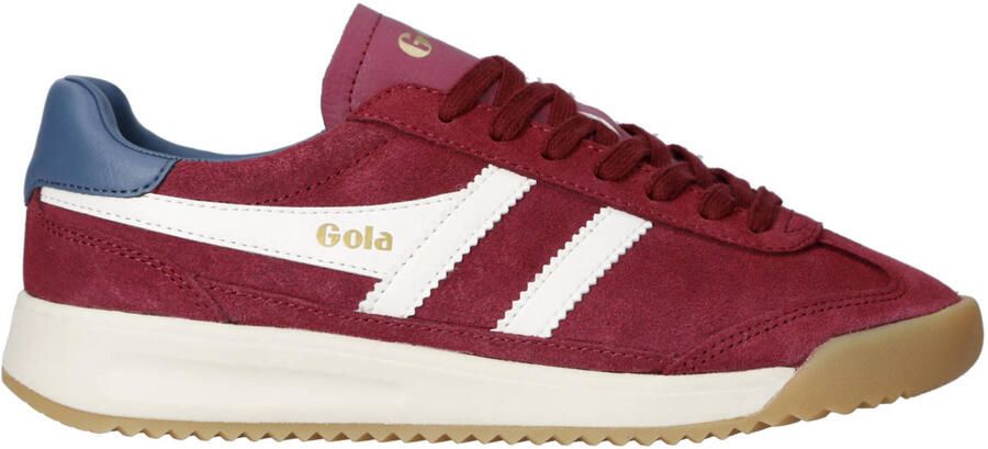 Gola Stadia '86 suède sneakers donkerroze