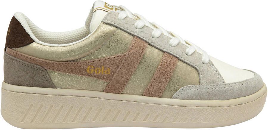 Gola Superslam blaze leren sneakers goud camel