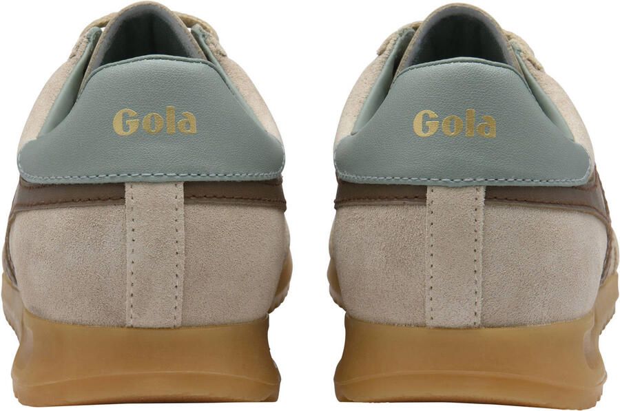 Gola Torpedo suède sneakers beige groen - Foto 3
