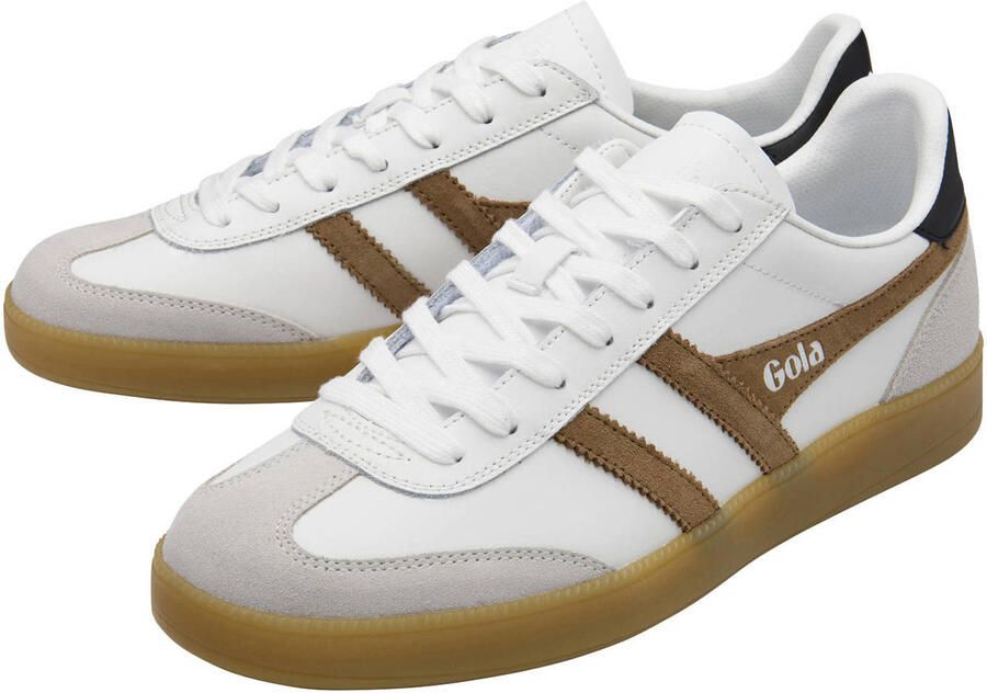 Gola Viper leren sneakers wit camel - Foto 2