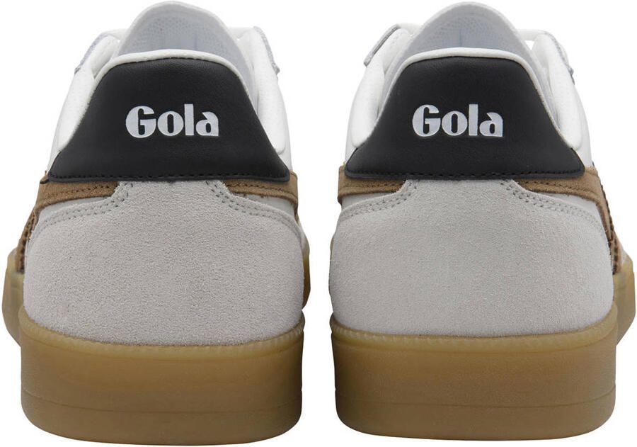 Gola Viper leren sneakers wit camel - Foto 3
