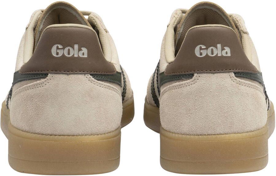 Gola Viper leren suède sneakers beige donkergroen - Foto 2