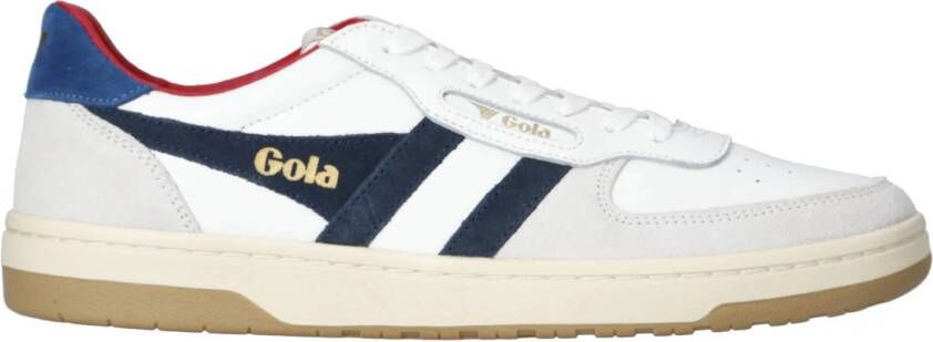 Gola Hawk leren sneakers wit blauw