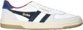 Gola Hawk leren sneakers wit blauw - Wit