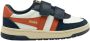 Gola Hawk strap leren sneakers donkerblauw rood - Thumbnail 1