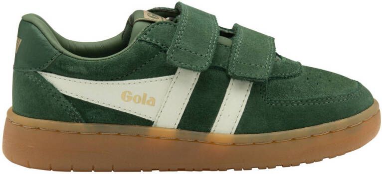 Gola Hawk suède sneakers donkergroen