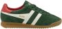 Gola Torpedo suède sneakers donkergroen - Thumbnail 1