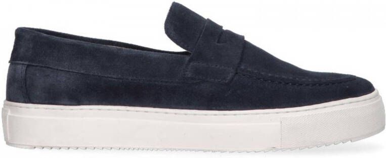 Goosecraft Christian suède loafers donkerblauw