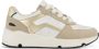 Graceland chunky leren sneakers wit beige goud - Thumbnail 1