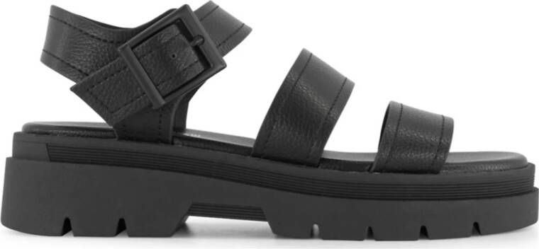Graceland chunky sandalen zwart