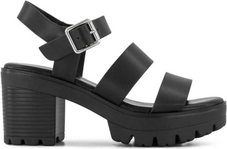 Graceland chunky sandalettes zwart