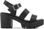 Graceland chunky sandalettes zwart - Thumbnail 1