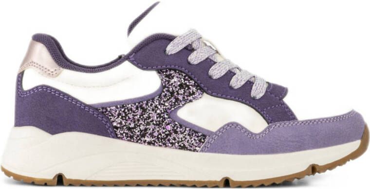 Graceland chunky sneakers paars wit