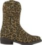 Graceland cowboylaarzen met panterprint beige zwart - Thumbnail 1