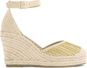 Graceland Gouden espadrille sleehak