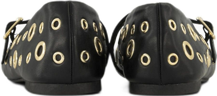 Graceland ballerina's met eyelets zwart