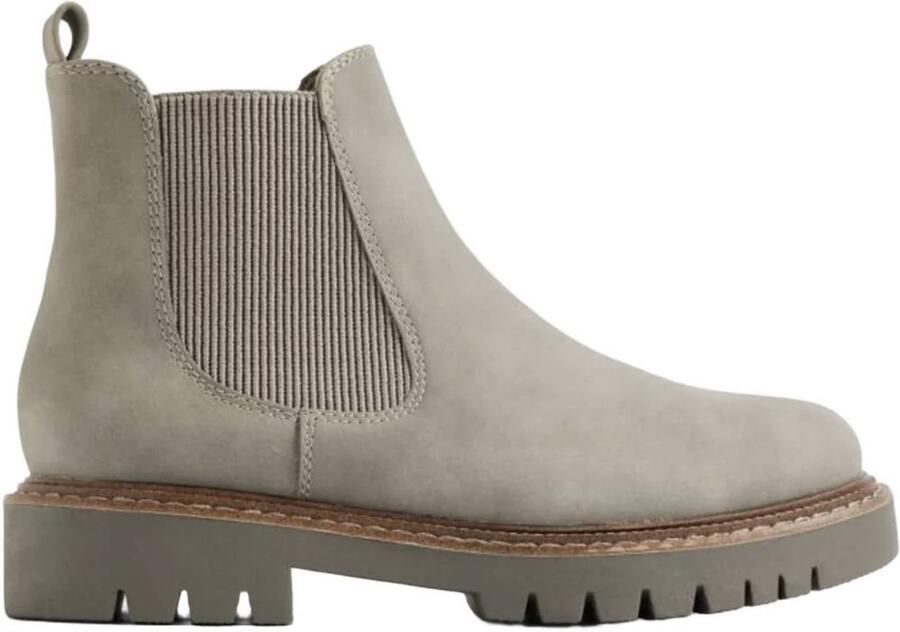 Graceland chelsea boots met profielzool grijs