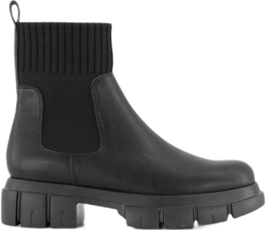Graceland chunky chelsea boots zwart