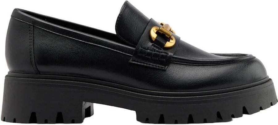 Graceland chunky imitatieleren loafers zwart