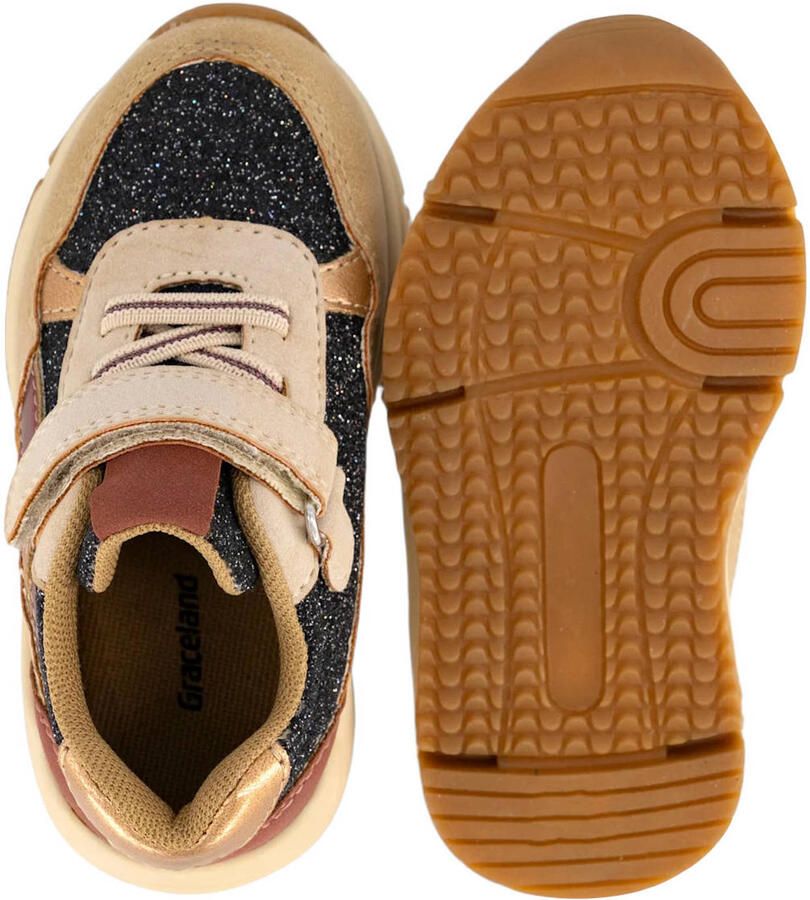 Graceland chunky imitatieleren sneakers beige - Foto 2