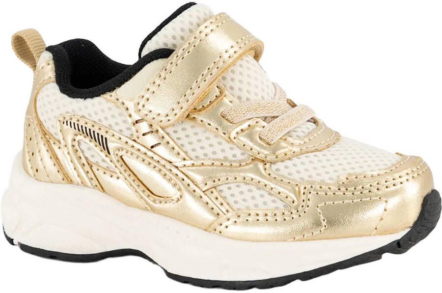 Graceland chunky imitatieleren sneakers goud - Foto 3