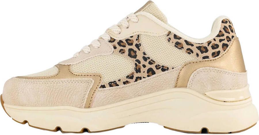 Graceland chunky leren sneakers beige panter - Foto 3
