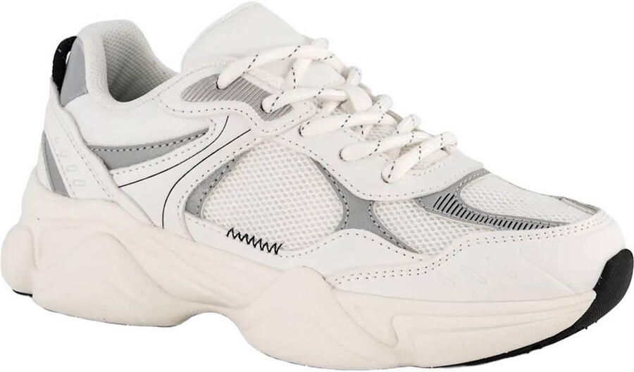 Graceland chunky leren sneakers wit - Foto 3