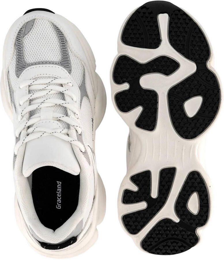 Graceland chunky leren sneakers wit - Foto 2