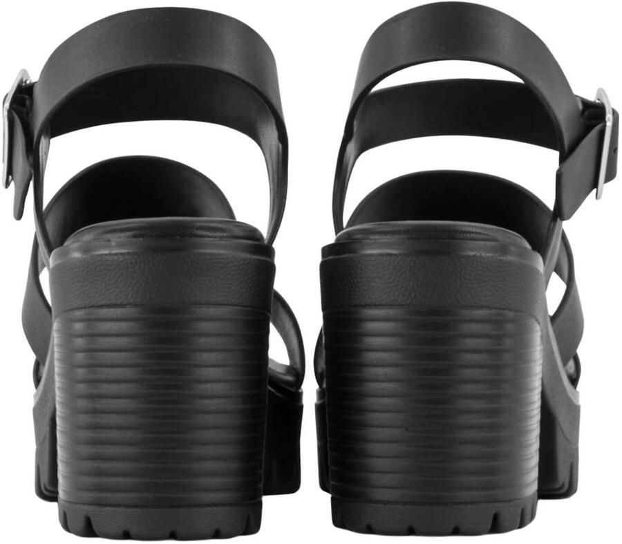 Graceland chunky sandalettes zwart