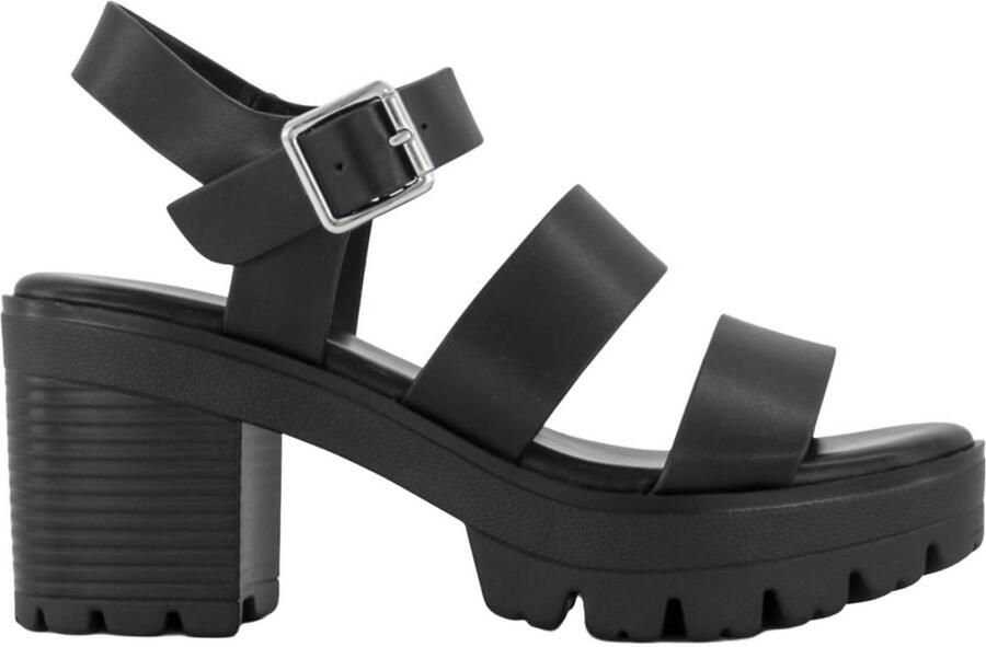Graceland chunky sandalettes zwart - Foto 2