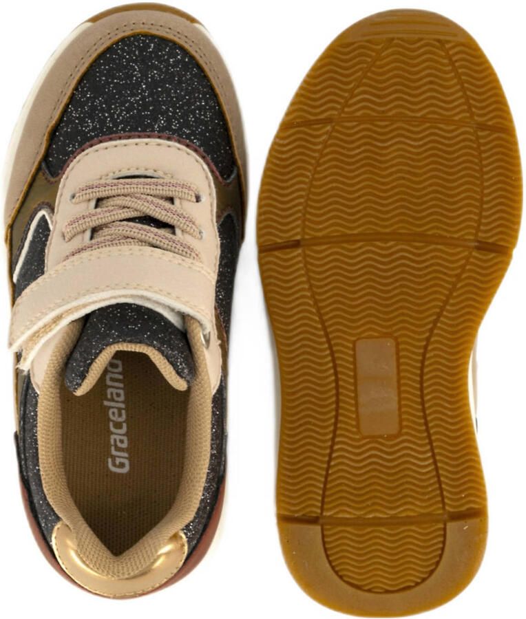 Graceland chunky sneakers beige donkerrood zwart - Foto 2