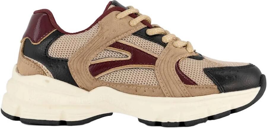Graceland chunky sneakers bordeaux beige