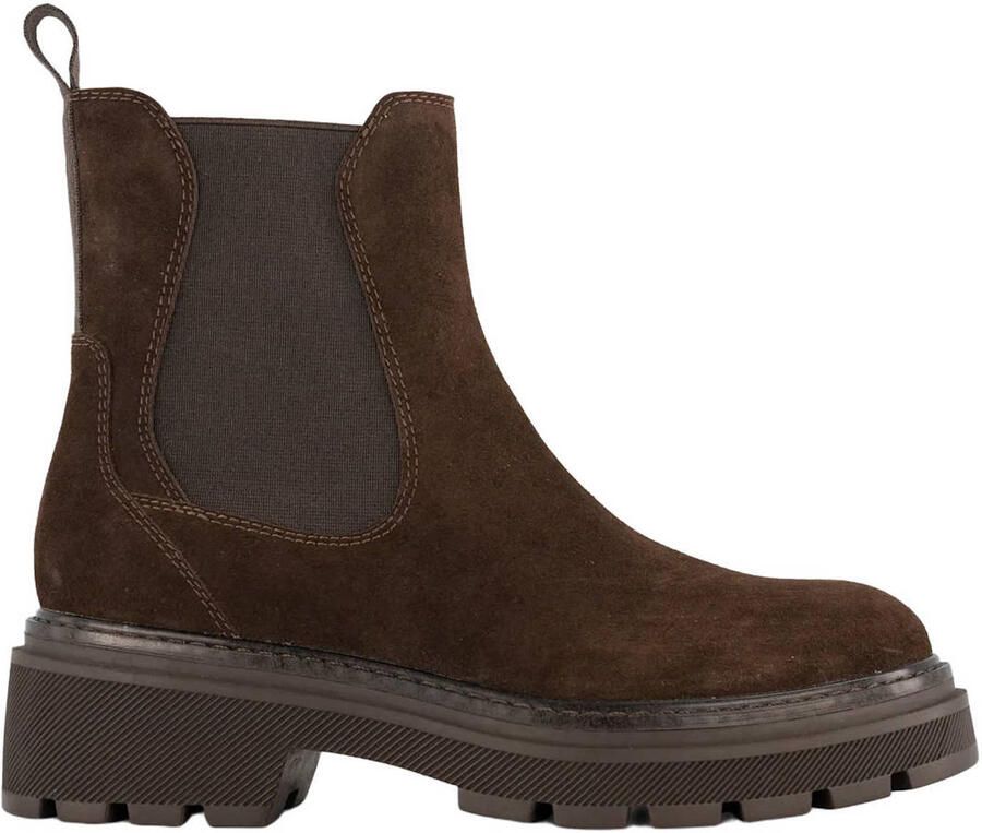 Graceland chunky suède chelsea boots bruin