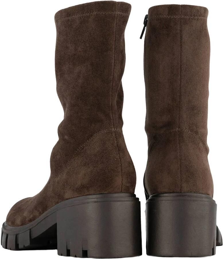 Graceland chunky suèdelook enkellaarzen bruin - Foto 3
