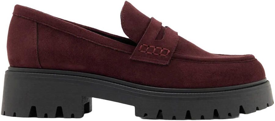 Graceland chunky suèdelook loafers bordeaux