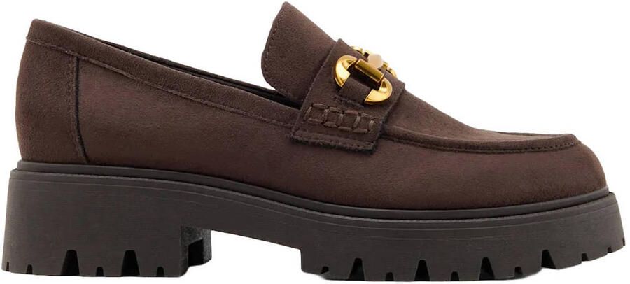 Graceland chunky suèdelook loafers bruin