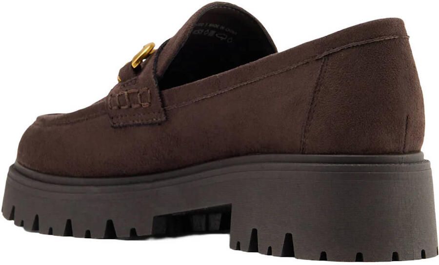 Graceland chunky suèdelook loafers bruin - Foto 3